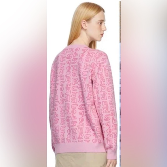 NWT Pink Heaven By Marc Jacobs Scribblez Sweater Size M - Picture 3 of 6